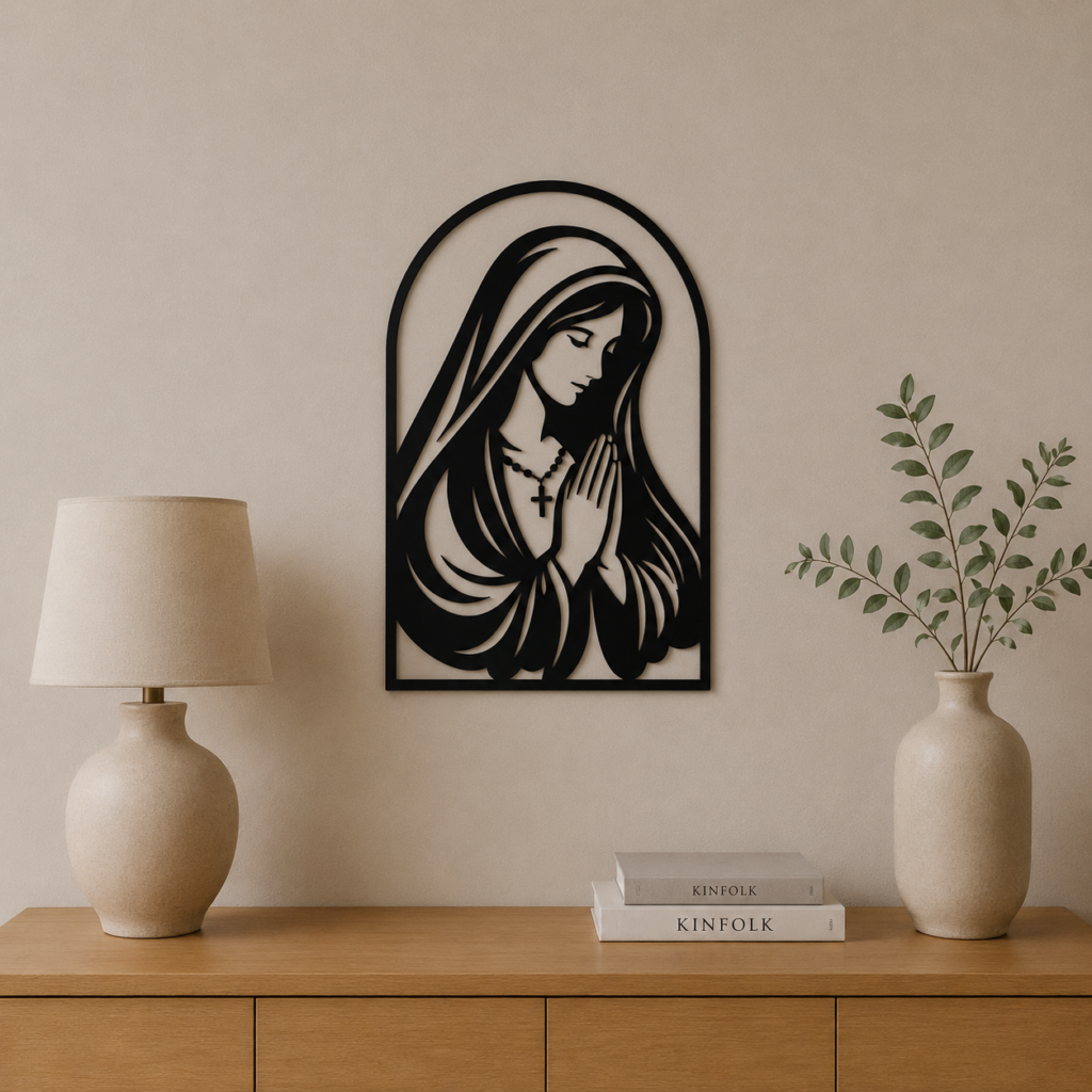 Decorazione da Parete Madonna Icona– Stampa 3D Sacra Moderna | Wall Art Religiosa - Stampa 3D Cristiana | 3Dio.it