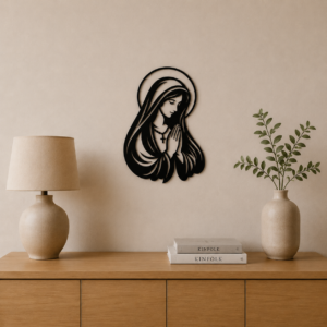 Madonna “Prega Per Noi” in Stampa 3D – Decorazione Sacra da Parete - Stampa 3D Cristiana | 3Dio.it